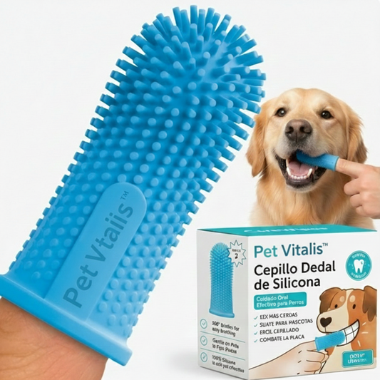 Cepillo Dedal de Silicona Pet Vitalis