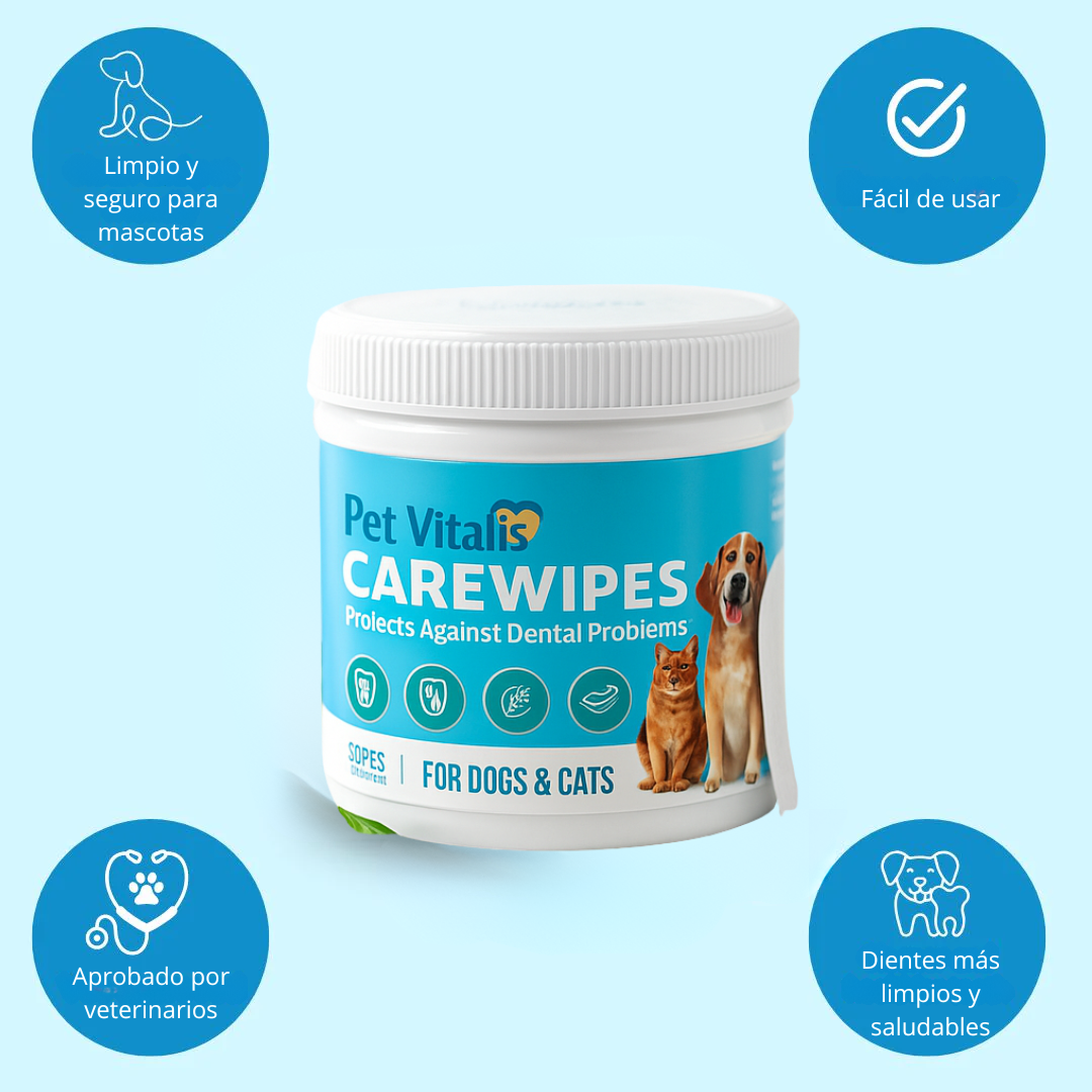 CareWipes™ Protege de problemas dentales a tu mascota