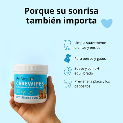 CareWipes™ Protege de problemas dentales a tu mascota
