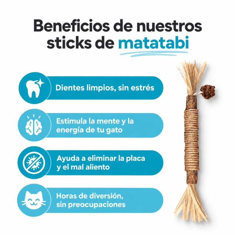 Sticks de limpieza dental para Gatos